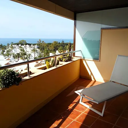 公寓 Encantador En Marbella, Bonita Terraza Y Vista Al Mar 马尔韦利亚